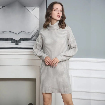 Trendy Women’s Mid-Length Sweater Dress