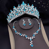 Elegant Baroque Bridal Crown Jewelry Set