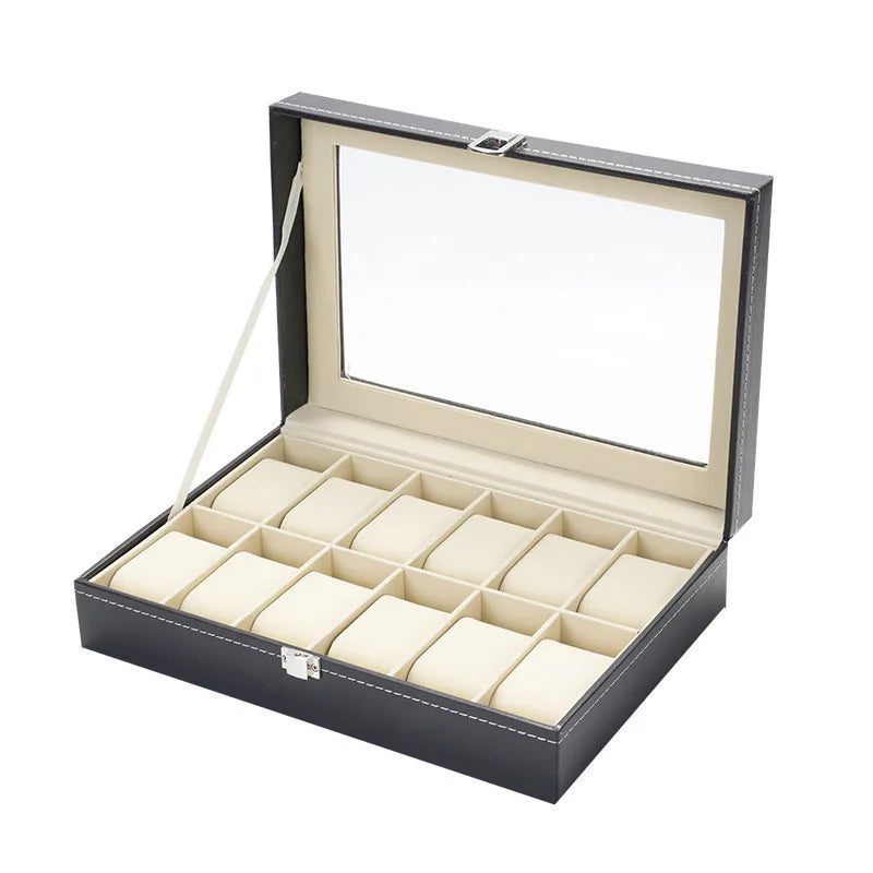 Travel Watch Organizer Case with Jewelry Storage