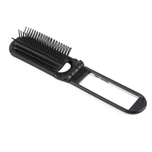 Portable 2-in-1 Anti-Static Folding Hair Brush