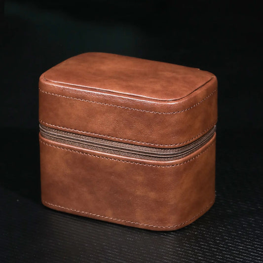 Luxury Leather Watch Travel Case Organizer