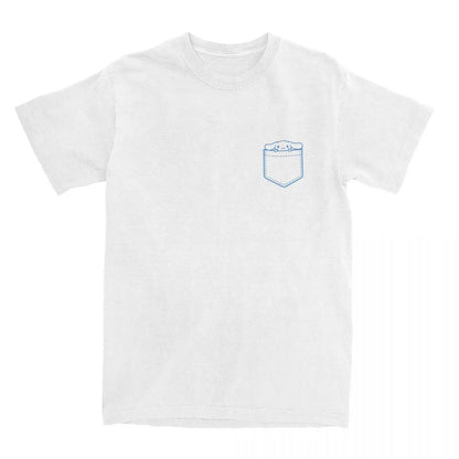 Vintage Cotton Pocket T-Shirt for Men Women