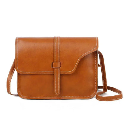 Retro Solid Color Crossbody Bag for Women