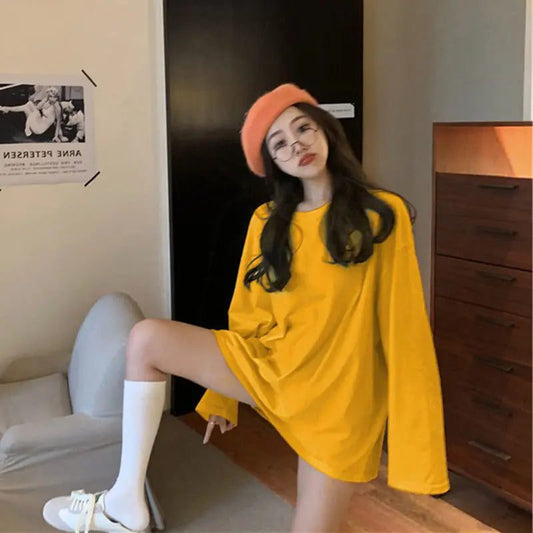 Trendy Oversized Cotton T-Shirts for Women