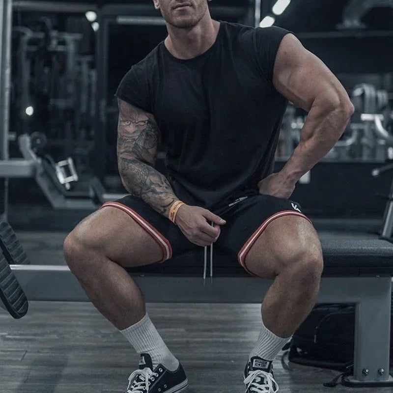 Men's Cotton Gym T-Shirts for Summer Fitness