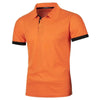 Lightweight Lapel Tshirts for Men | Orange
