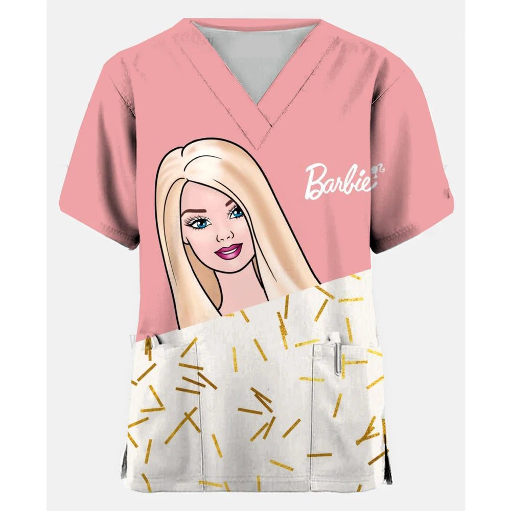 Cute Nurse Scrubs T-Shirt for Women