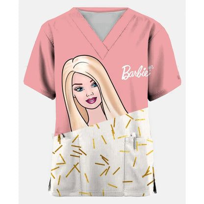Cute Nurse Scrubs T-Shirt for Women