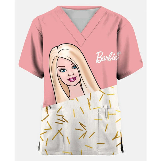 Cute Nurse Scrubs T-Shirt for Women