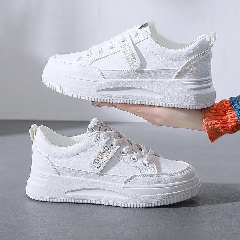 Women's Casual White Sports Shoes for Spring