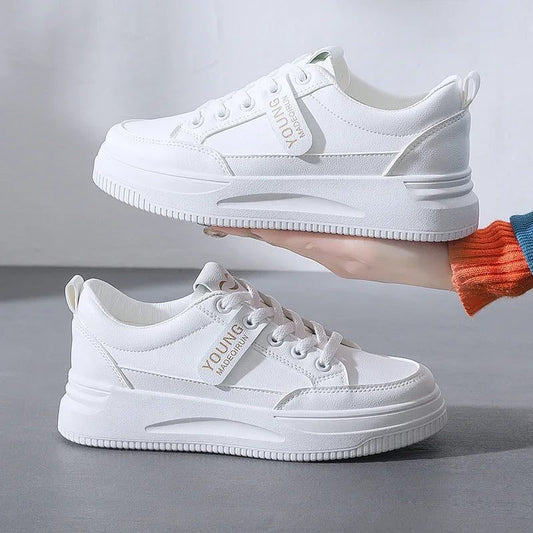 Women's Casual White Sports Shoes for Spring