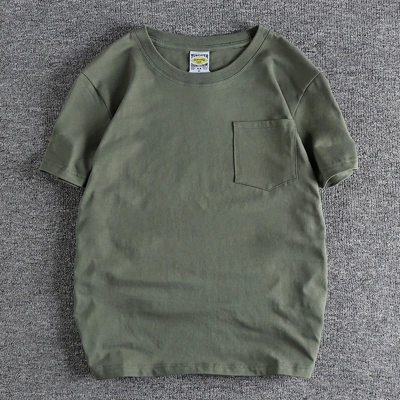 Men's Cotton Pocket T-Shirt - Basic Style