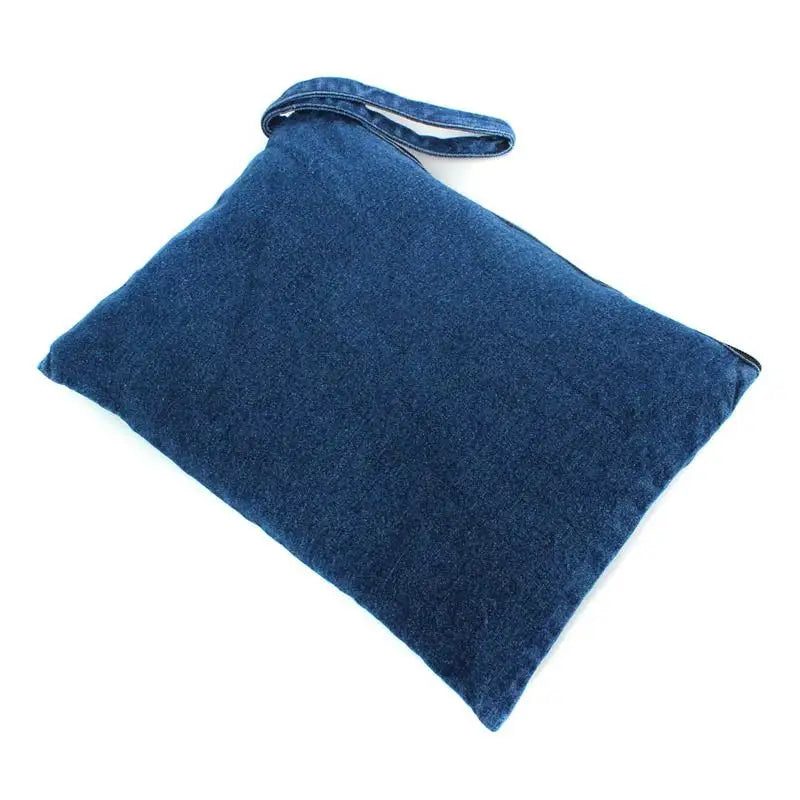Blue Denim Clutch Bag for Women