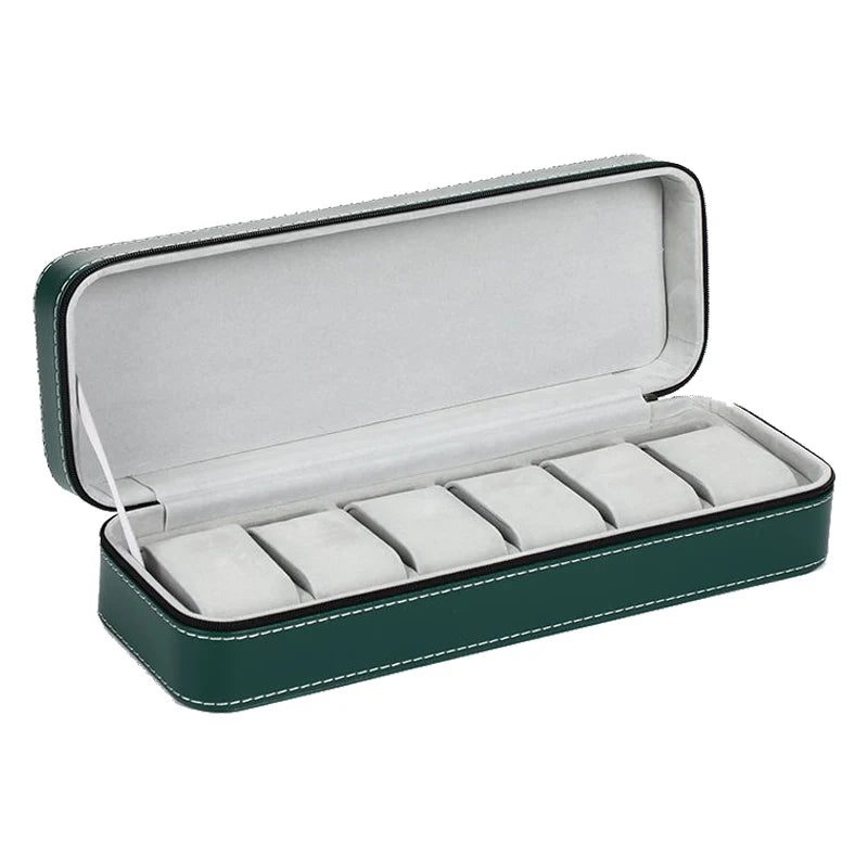 Luxury PU Leather Watch Travel Case Organizer