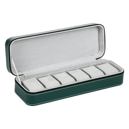 Luxury PU Leather Watch Travel Case Organizer