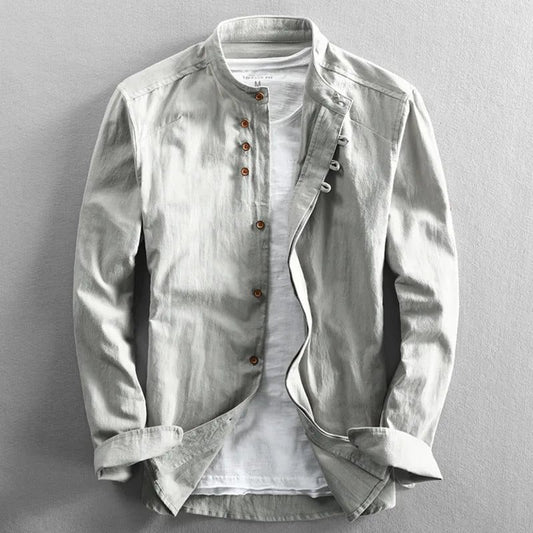Men's Linen Cotton Shirt - Harajuku Style