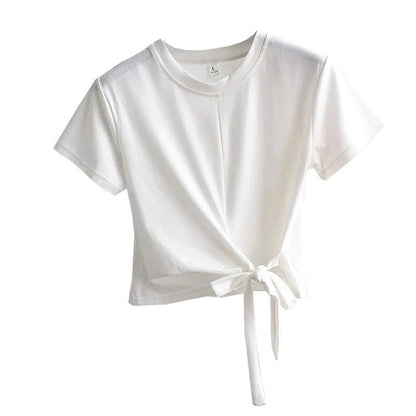 2024 Y2K Women's Cropped T-Shirt: Korean Style