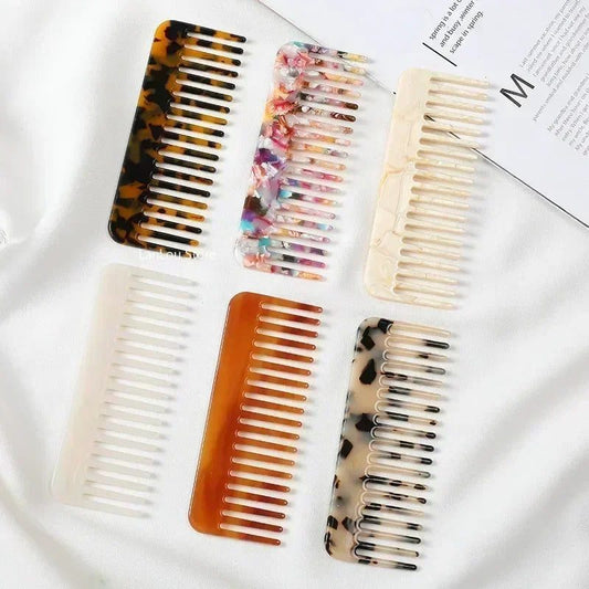 Colorful Wide Tooth Hair Combs for Travel