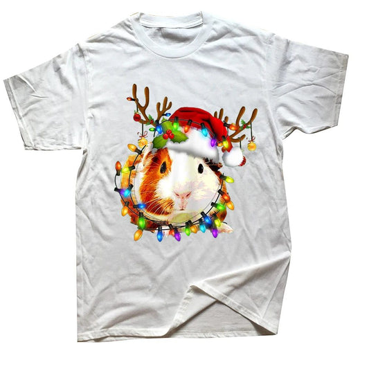 Funny Guinea Pig Christmas T-Shirt for Men