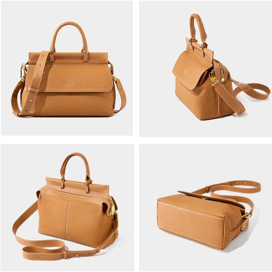 Genuine Leather Work Tote Handbags for Women