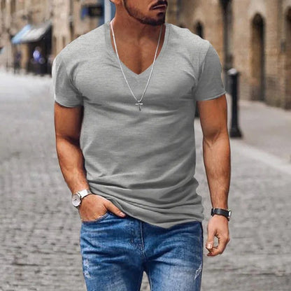 Men's V-Neck Quick-Dry Summer T-Shirt