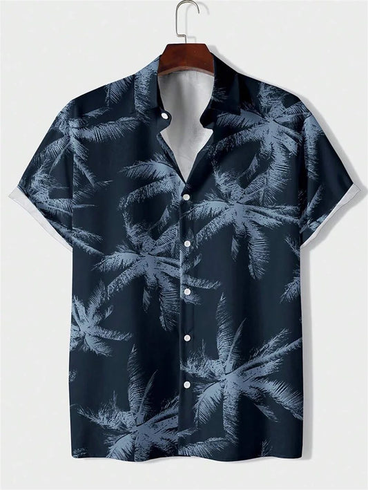 Men's 3D Printed Hawaiian Polo Shirt Summer
