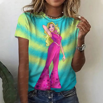 Kawaii Cartoon Oversized T-Shirt for Women