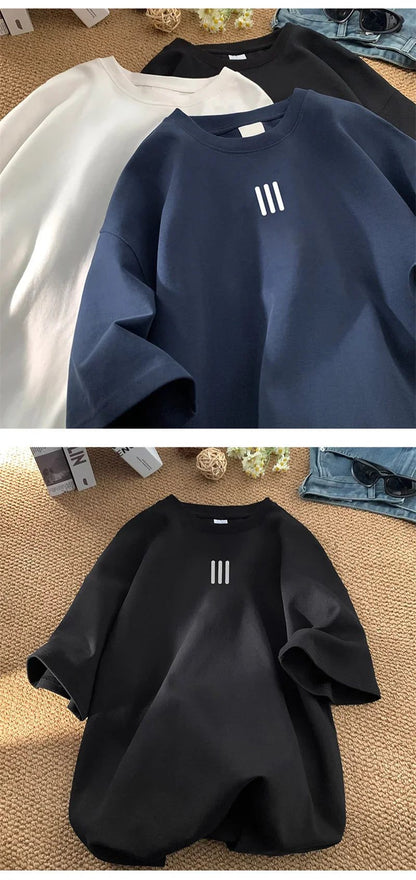 Men's Oversized Cotton T-Shirts for Summer
