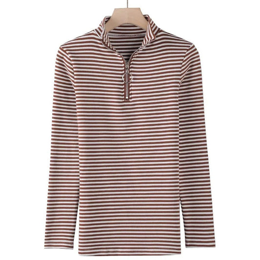 High-Quality Women's Striped Long Sleeve T-Shirt