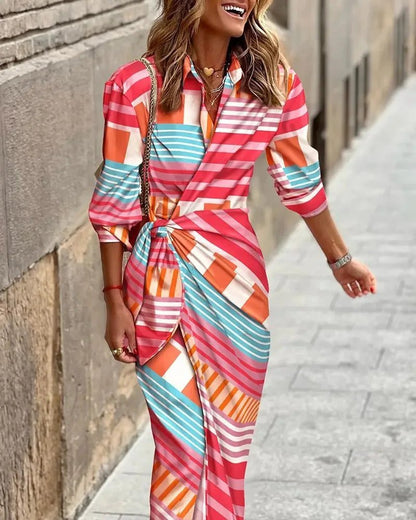 Chic Striped Dress Shirts for Women