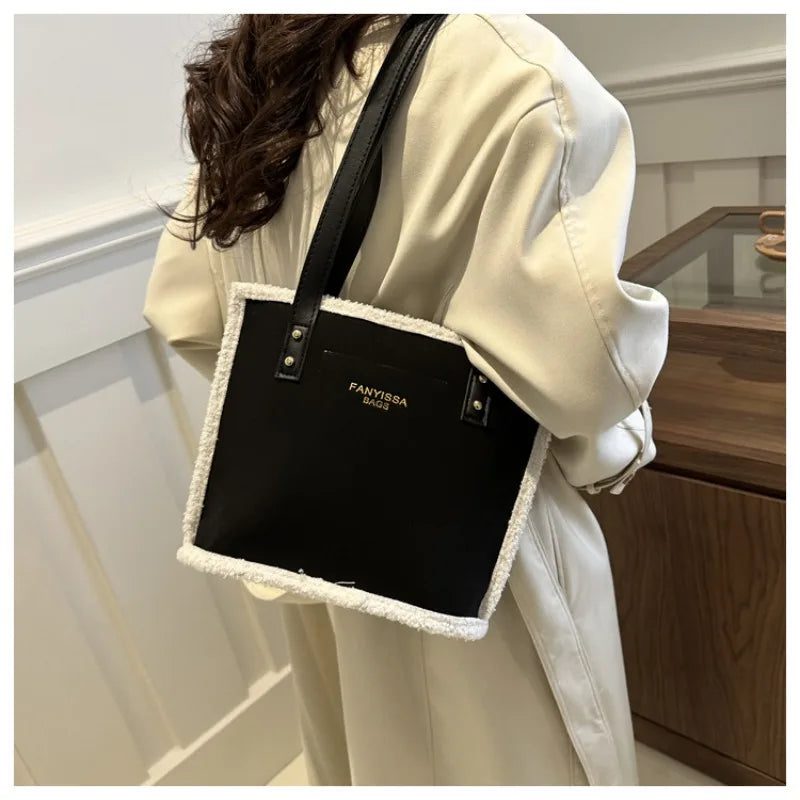 Large Capacity Suede Plush Shoulder Bag