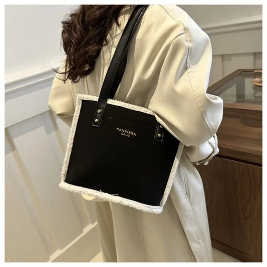 Large Capacity Suede Plush Shoulder Bag