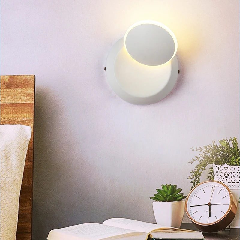 Adjustable 360° Minimalist Wall Lamp for Living Room