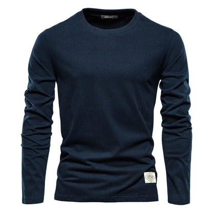 High-Quality Cotton Long Sleeve T-Shirt for Men