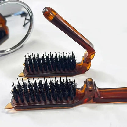 Portable Foldable Hair Comb and Scalp Brush