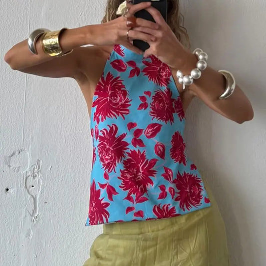 Women’s Halter Neck Crop Tops Summer