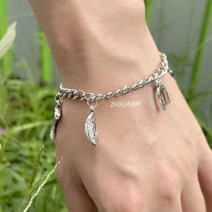 Western Cowboy Charm Bracelet for Men Women