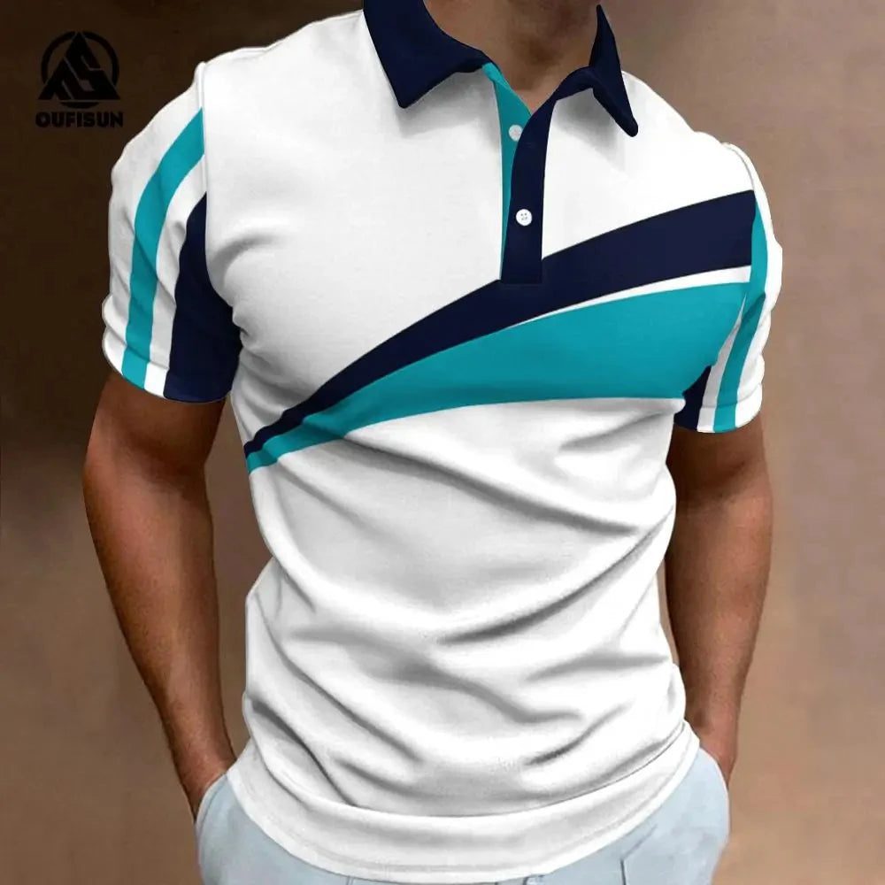 Men's Casual Polo Shirt for Summer Golf