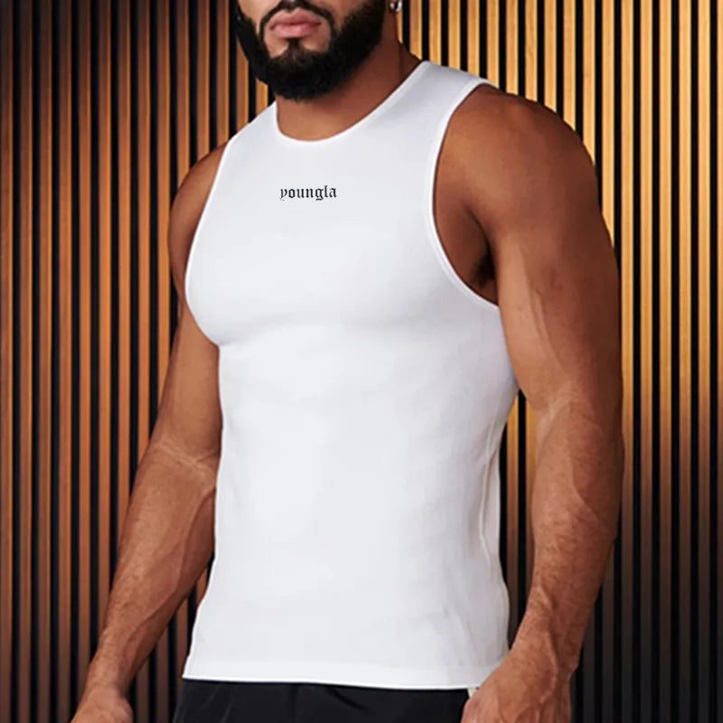 Men's Ribbed Tank Top - Cool Summer Sleeveless