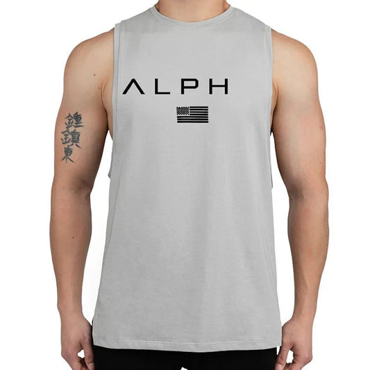 Men's Summer Cotton Sleeveless Workout Tank Top