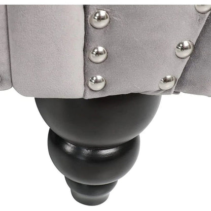 Modern 3-Seater Velvet Sofa for Living Room