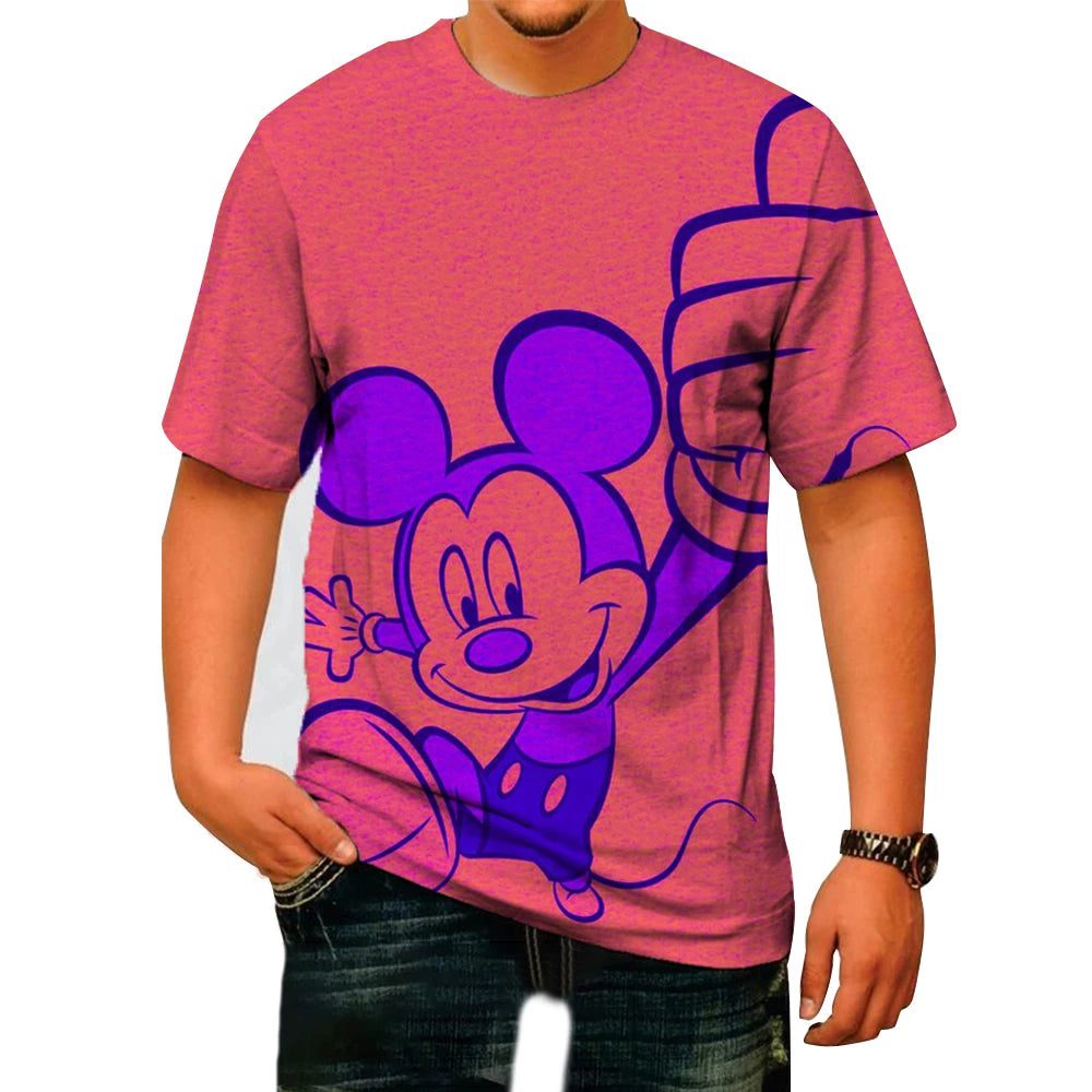 Men's 3D Mickey Mouse Summer T-Shirt