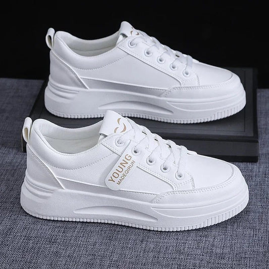 Women's Casual White Sports Shoes for Spring