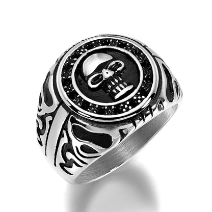 Western Cow Skeleton Rings for Men Fashion
