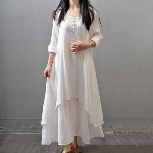 2024 Women's Cotton Linen Dresses for Style