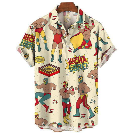 3D Printed Hawaiian Shirts for Men Summer