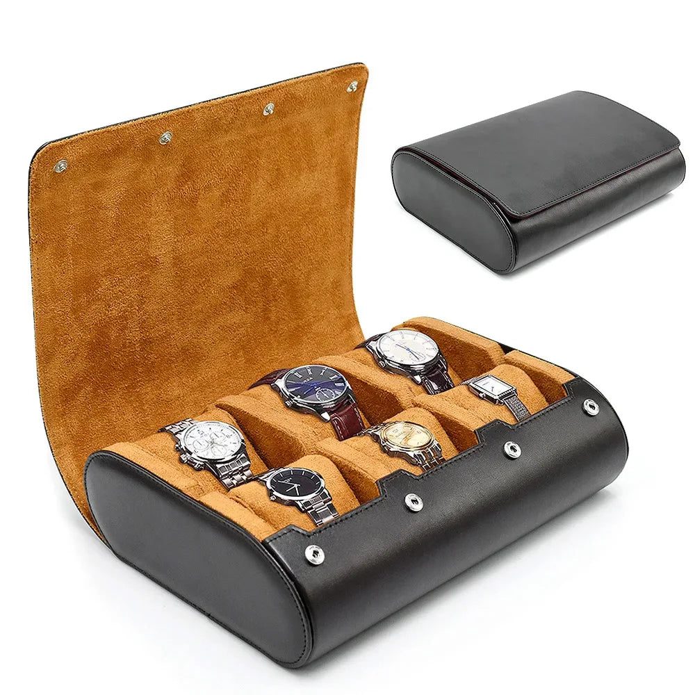 6-Slot Watch Travel Case Organizer for All