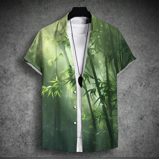 2024 Hawaiian Short-Sleeved Shirt for Men