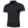 Lightweight Lapel Tshirts for Men | Black Blue