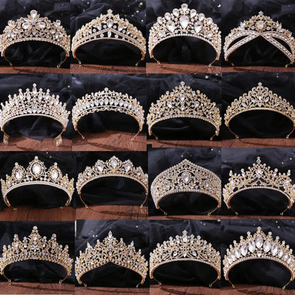 Luxury Crystal Tiara for Bridal Hair Jewelry